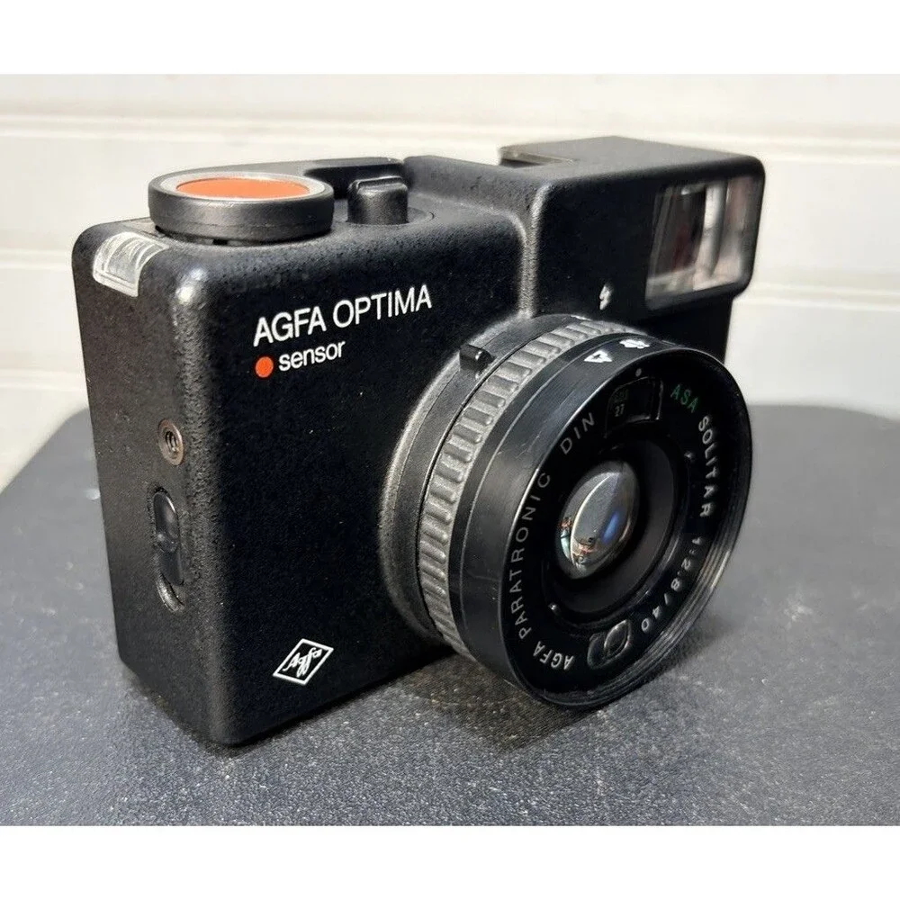 Vtg Agfa Optima Sensor 35mm Compact Film Camera New Batteries Installed *tested*